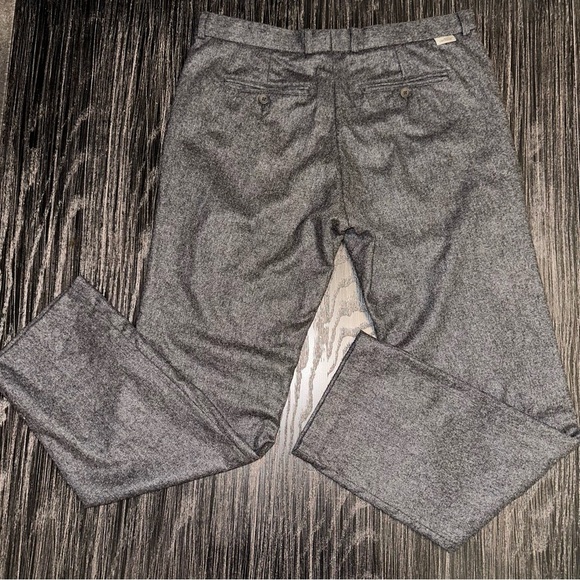 Men’s Lacoste Wool Blend Straight Leg Trouser Pant in Gray, Size 36x32 - Picture 3 of 16
